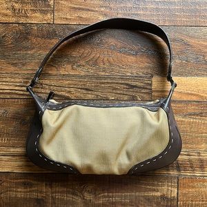 Escada Eluna Canvas Shoulder Bag